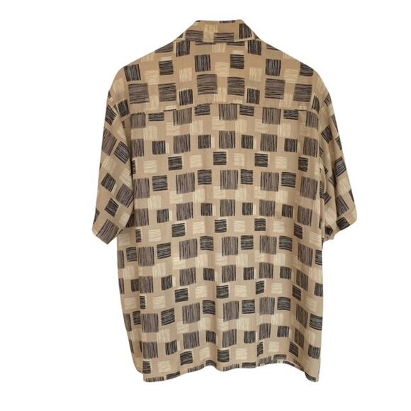Vintage John Henry Beige and Black Button Up Shirt - Large - Picture 3 of 5